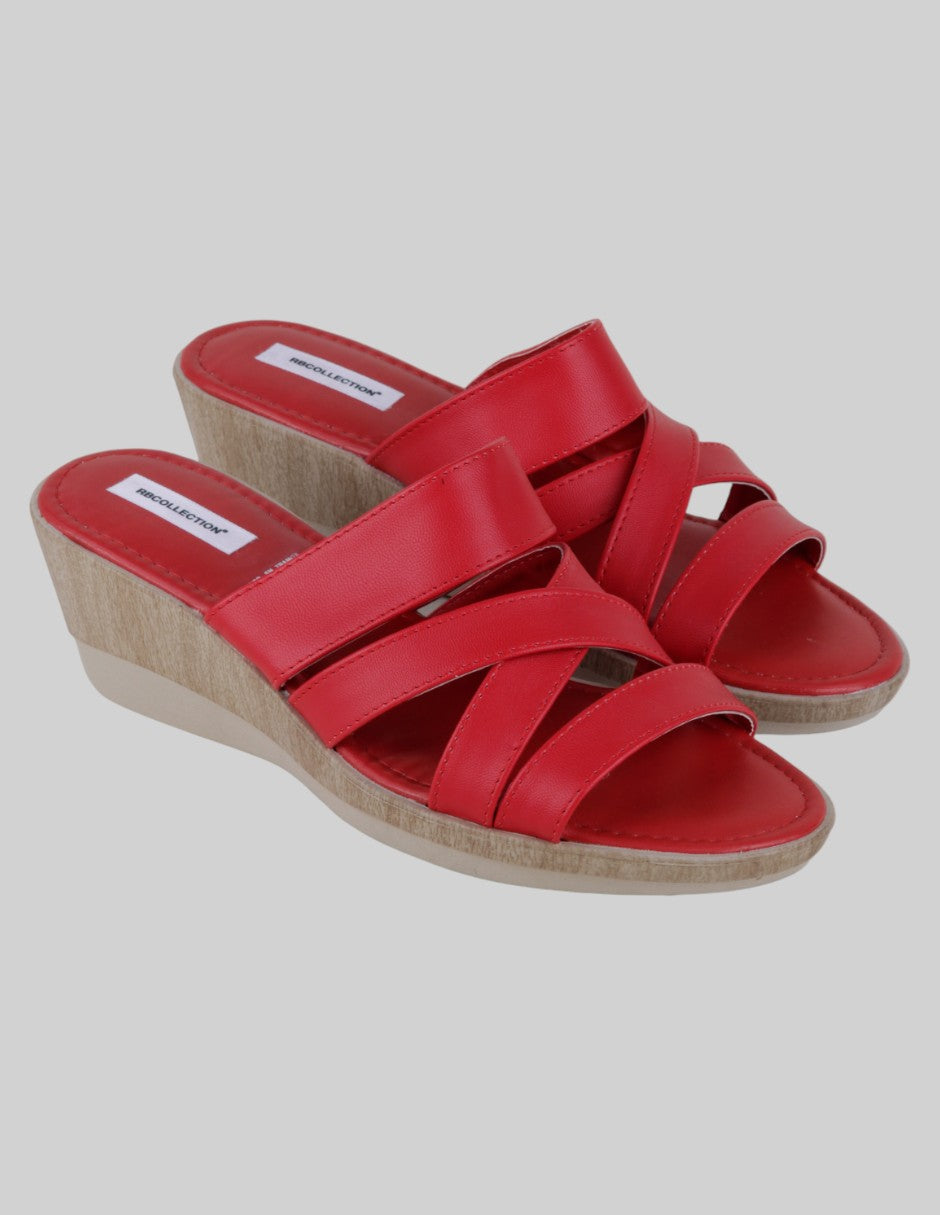 Sandalias con plataforma Exterior Sintético Color Rojo Para Mujer De rbcollection