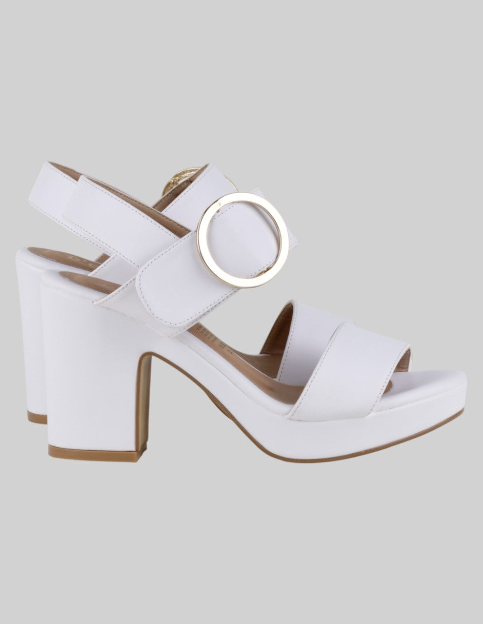 Sandalia con tacón  en Sintético – Blanco talla 24