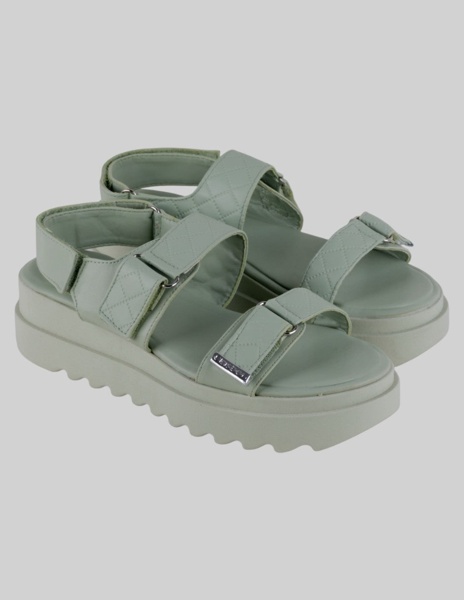 Sandalias con plataforma Exterior Sintético Color Verde Para Mujer De clasben