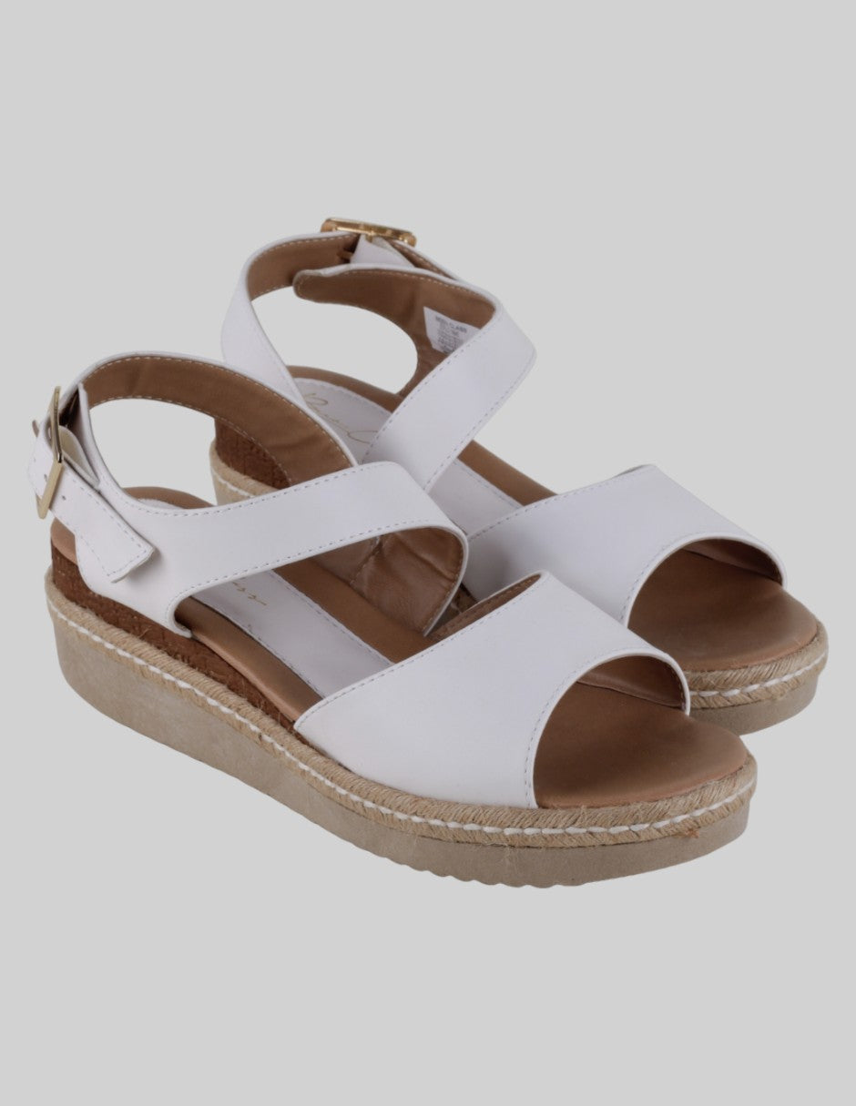 Sandalias con plataforma Exterior Sintético Color Blanco Para Mujer De been class