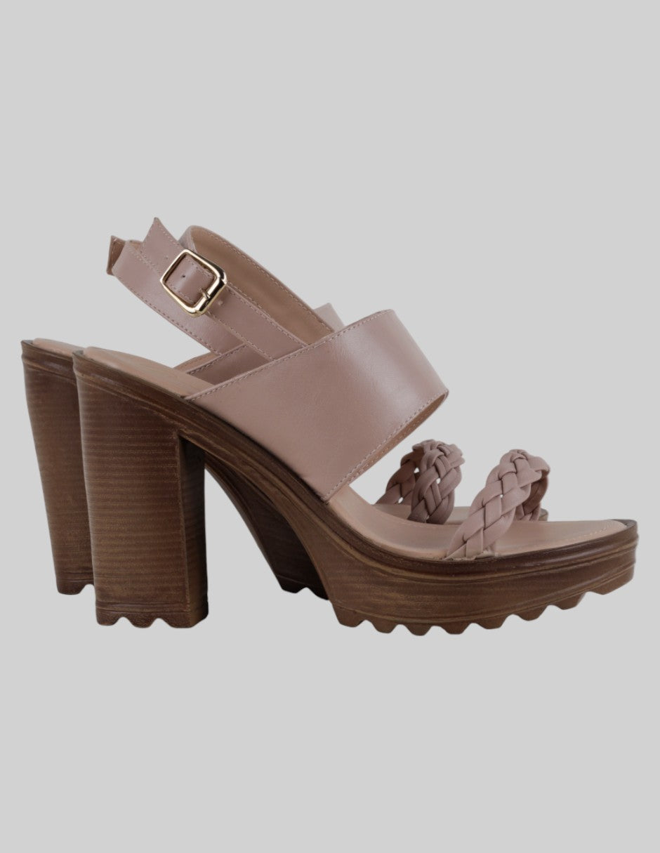 Sandalia con tacón  en Sintético – Rosa talla 25