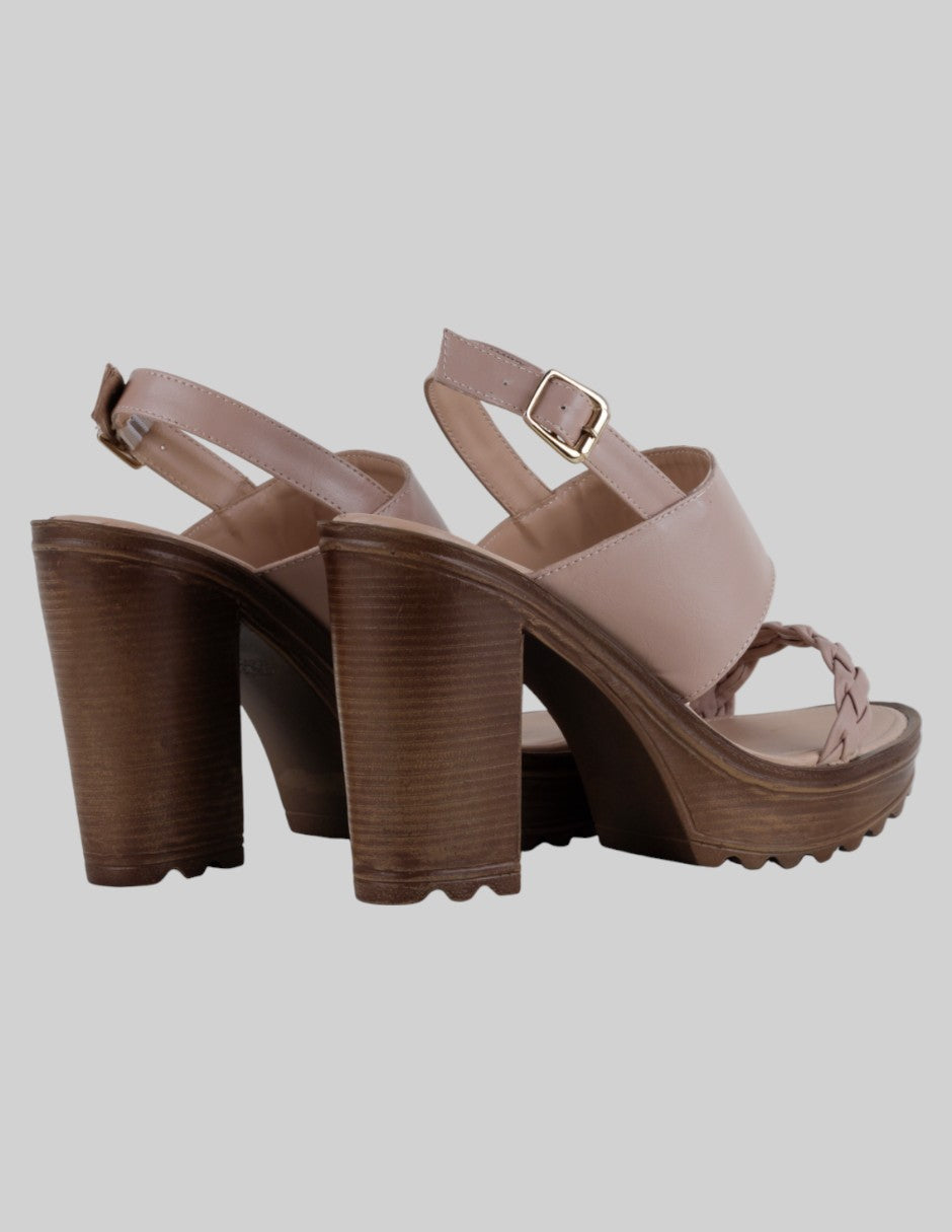 Sandalia con tacón  en Sintético – Rosa talla 25