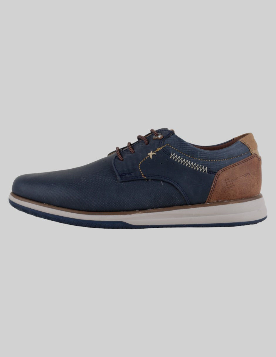 Zapatos de confort  en Piel vegana – Azul talla 27