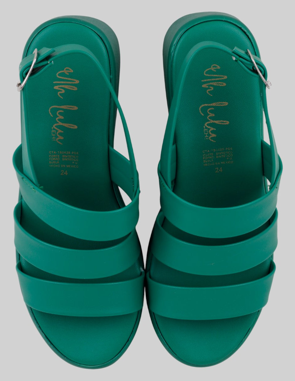 Sandalias con plataforma  en Sintético – Verde talla 24