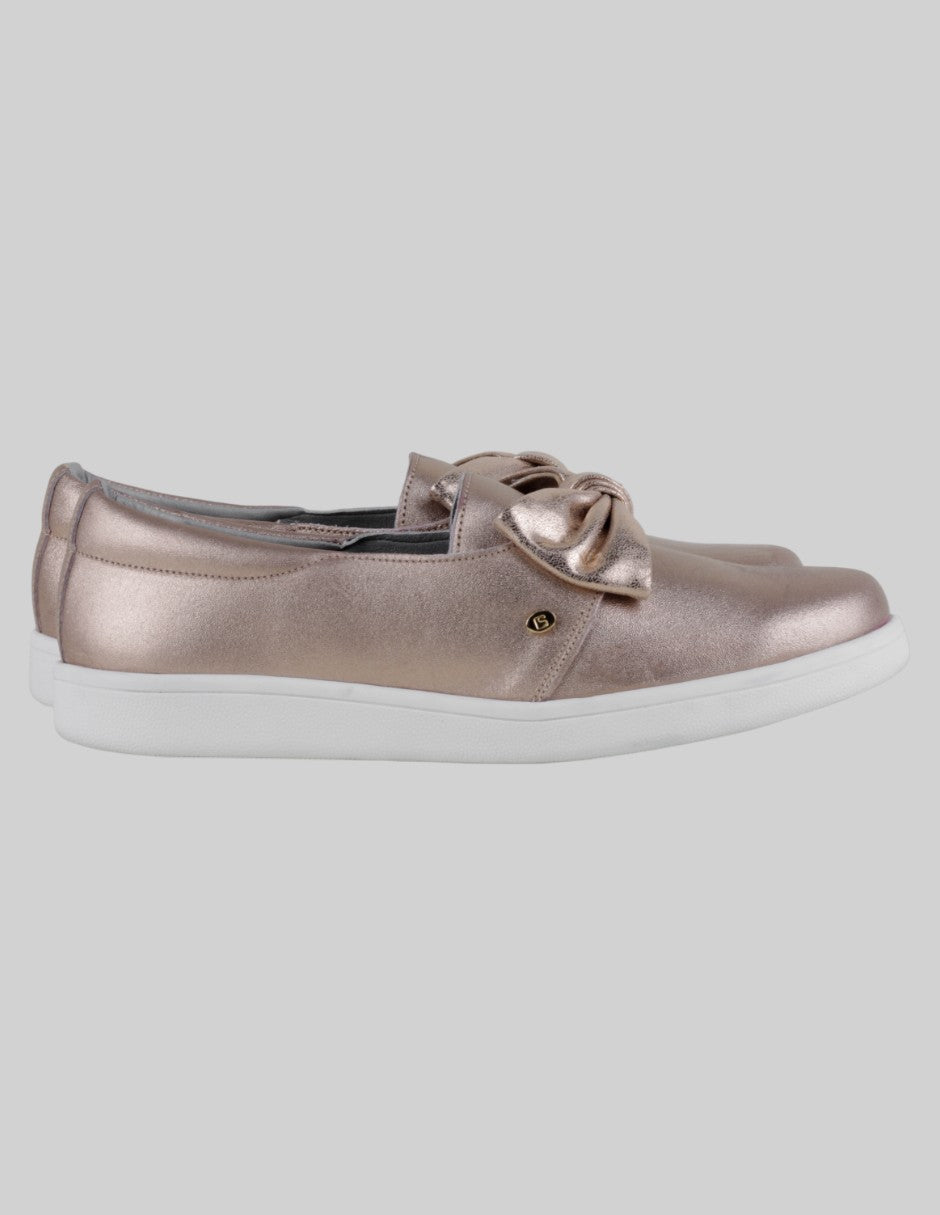 Mocasines  en Piel – Dorado talla 26