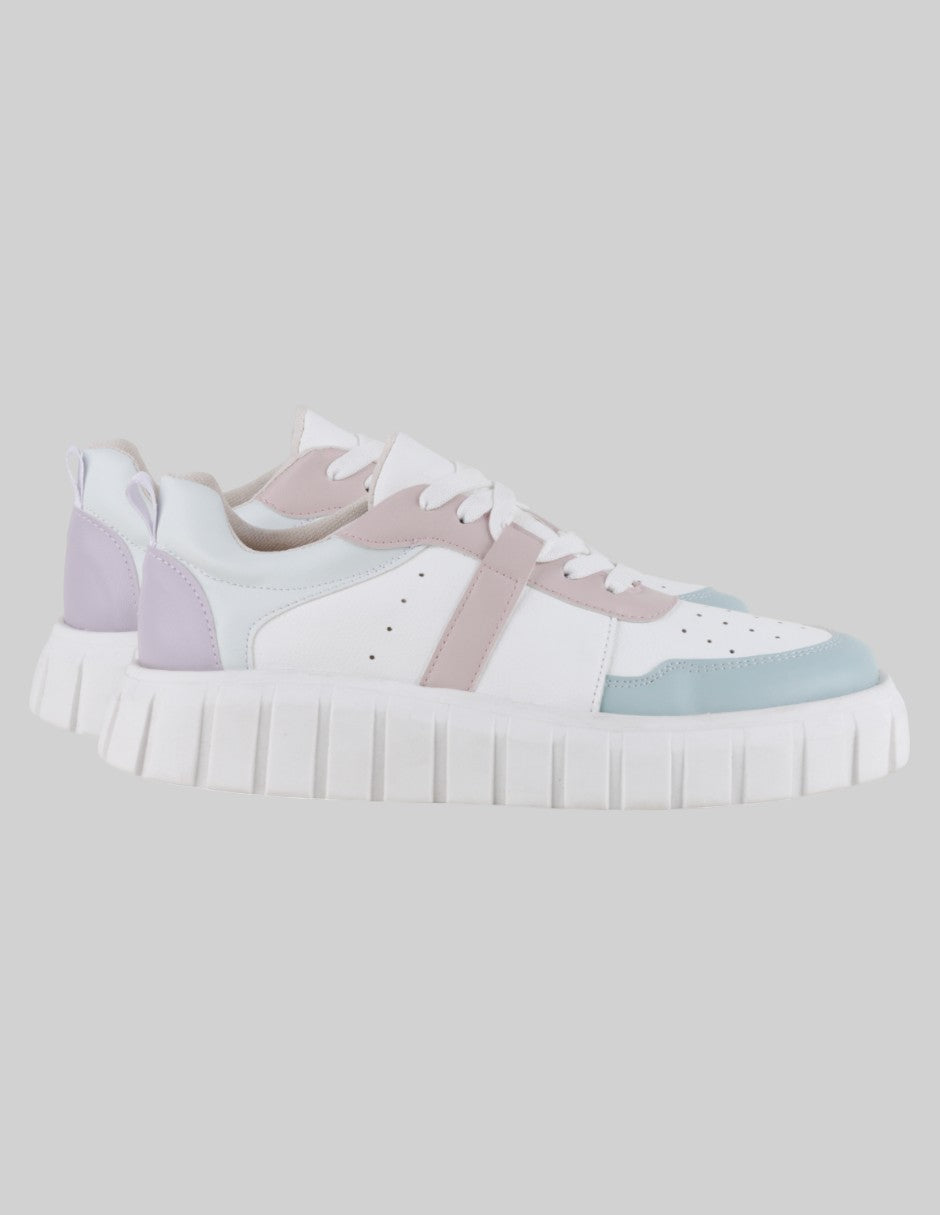 Tenis con cordones   en Sintético – Blanco talla 26