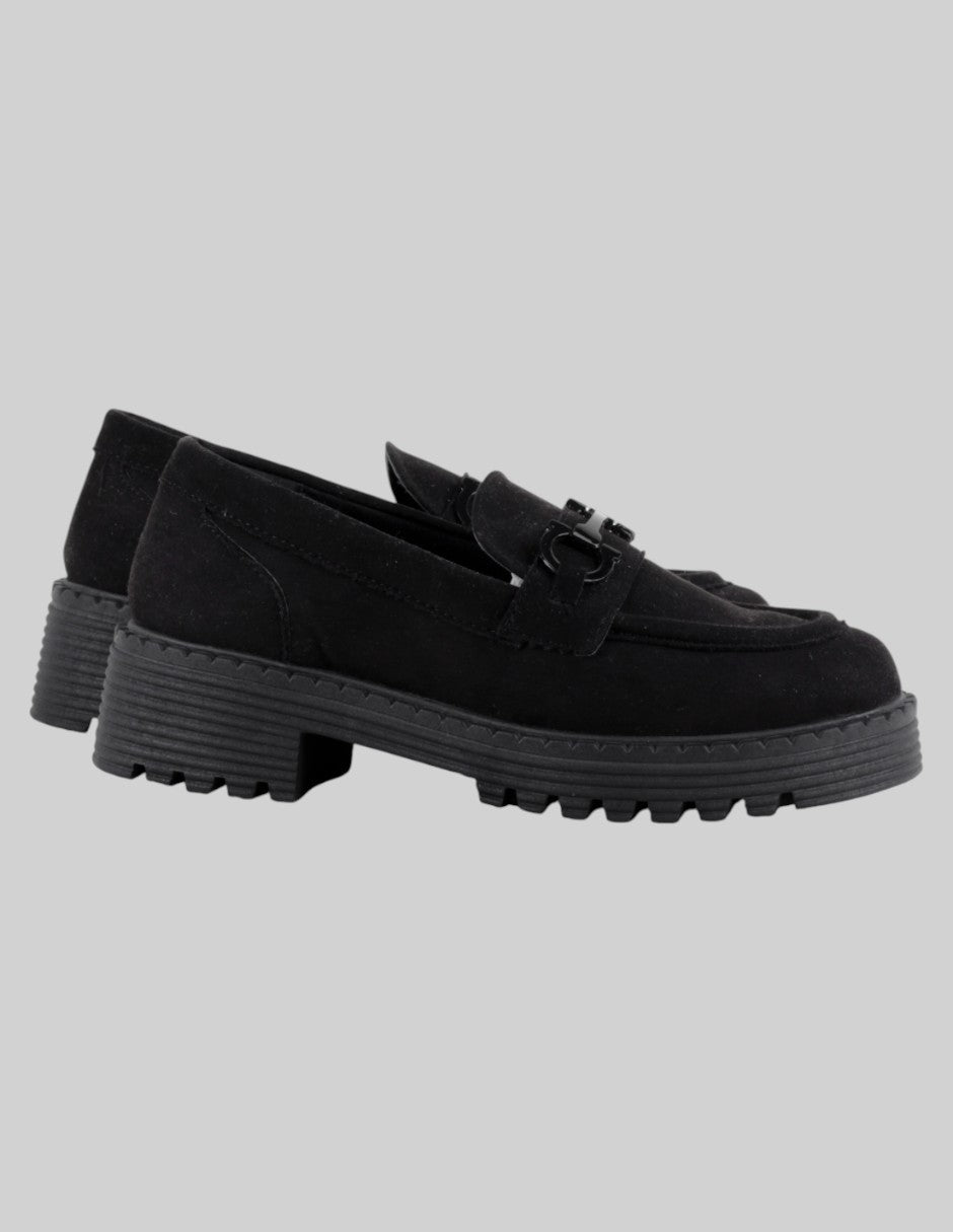 Mocasines  en Gamuza – Negro talla 25
