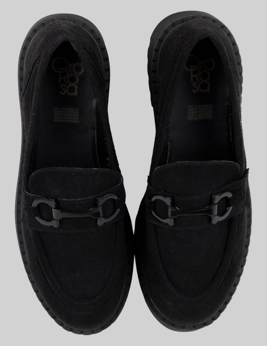 Mocasines  en Gamuza – Negro talla 25
