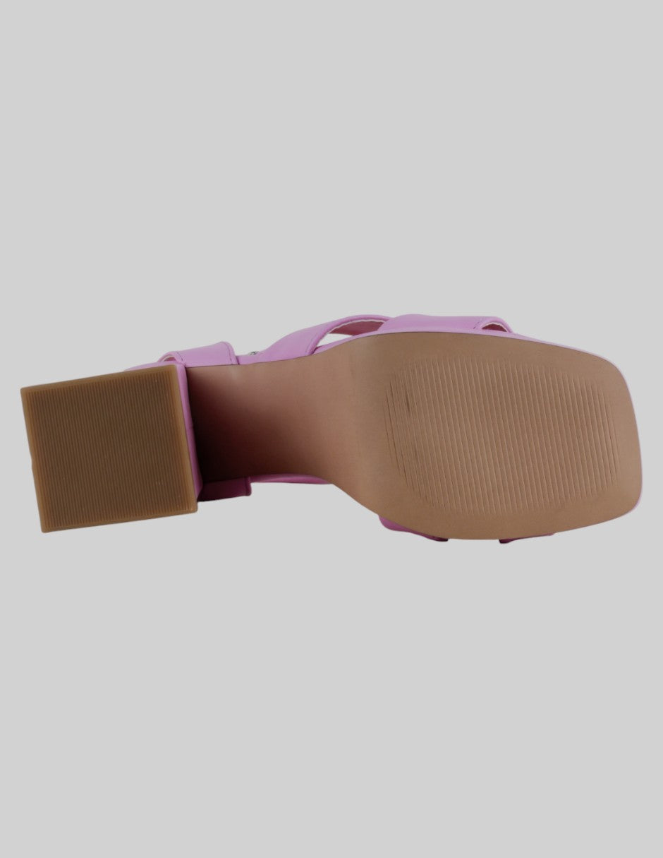 Sandalia con tacón  en Sintético – Rosa talla 24