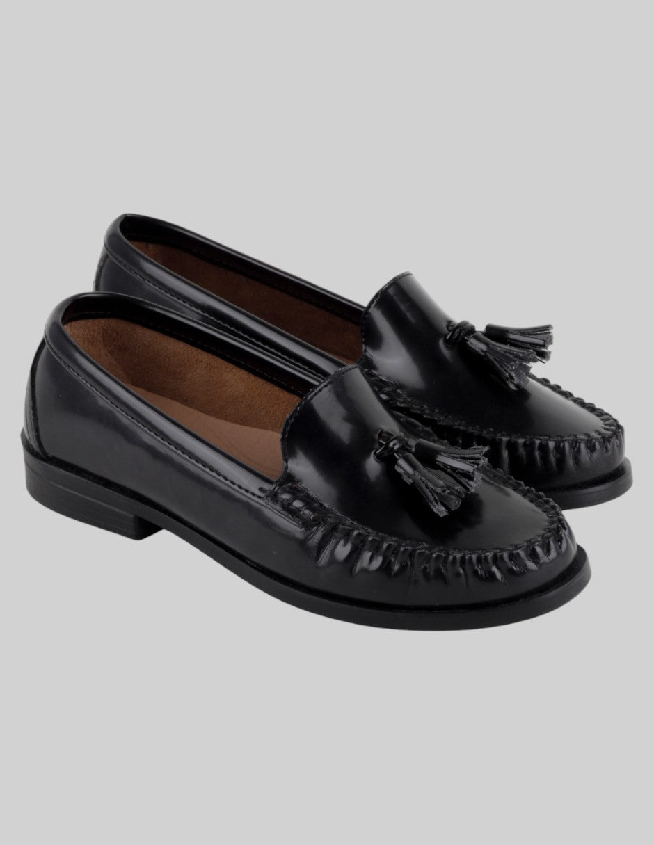Mocasines Exterior Piel Color Negro Para Mujer De Country Lane