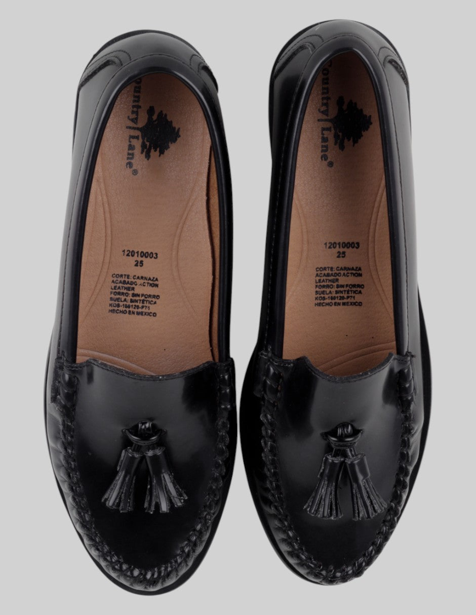 Mocasines  en Piel – Negro talla 24