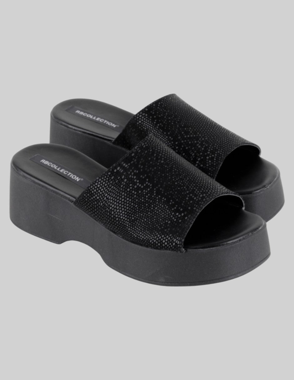 Sandalias con plataforma Exterior Sintético Color Negro Para Mujer De RBCOLLECTION