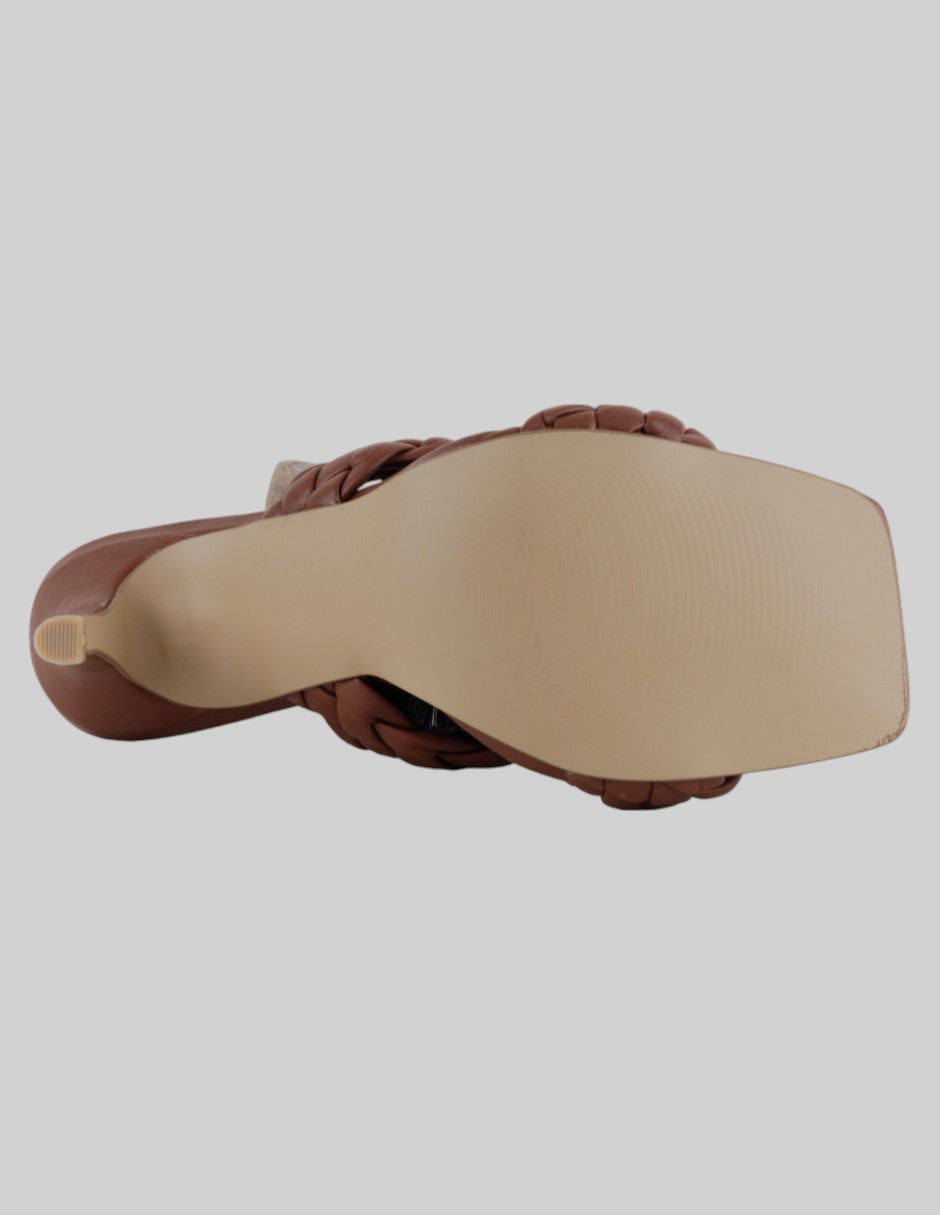 Sandalia con tacón  en Sintético – Café talla 24