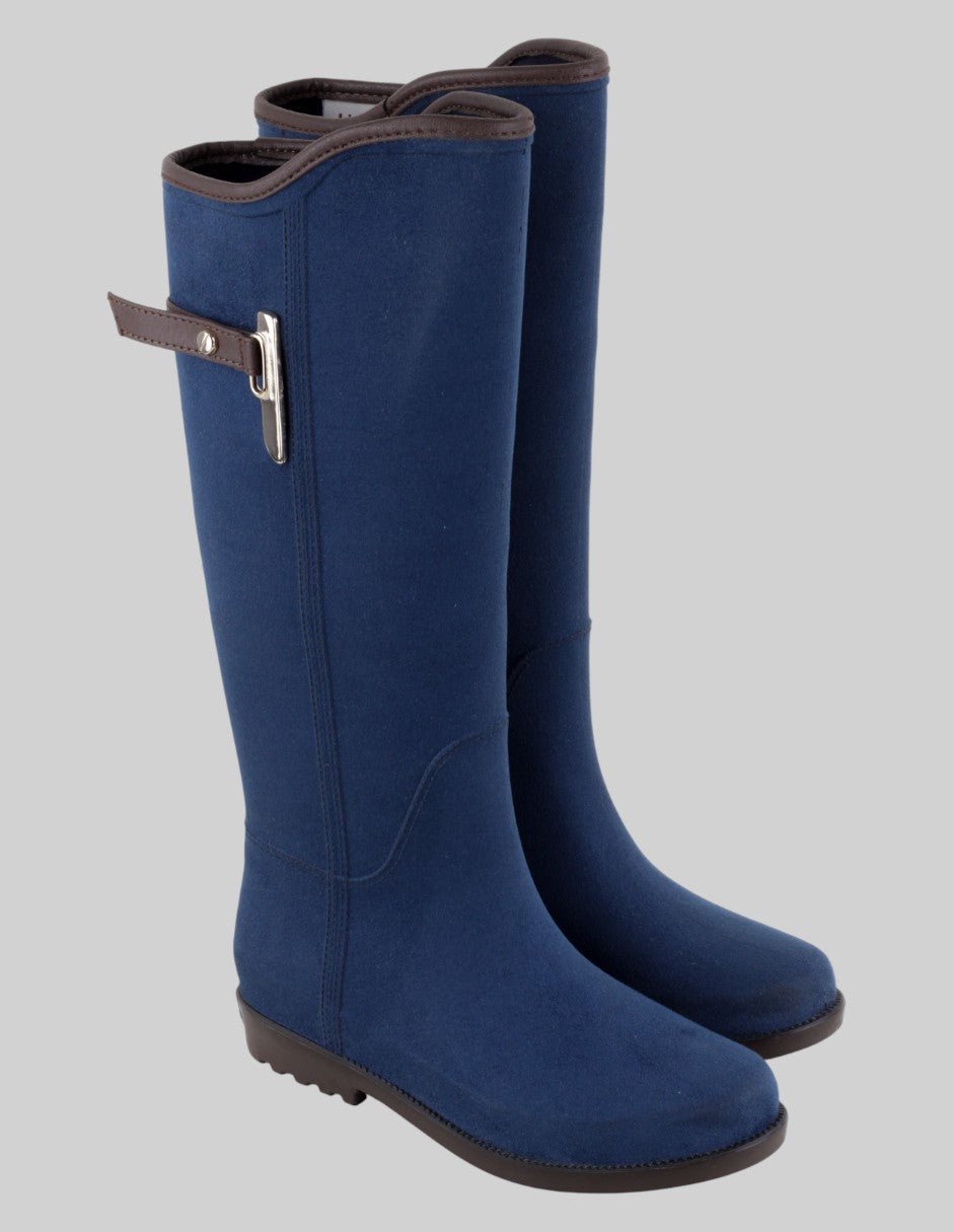 Botas de lluvia Exterior Gamuza Color Azul Para Mujer De ulan