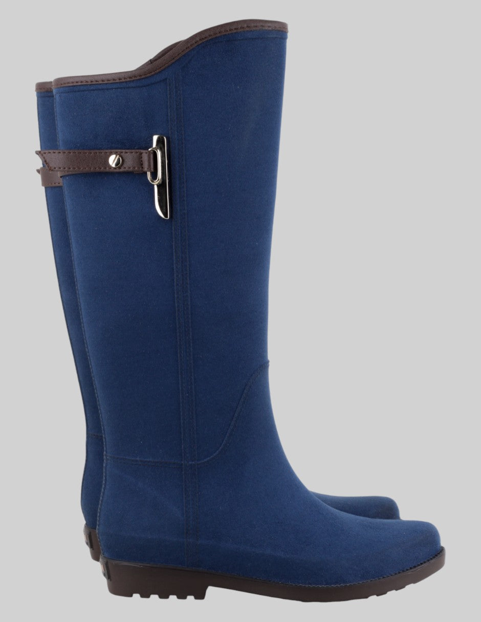 Botas de lluvia  en Gamuza – Azul talla 24