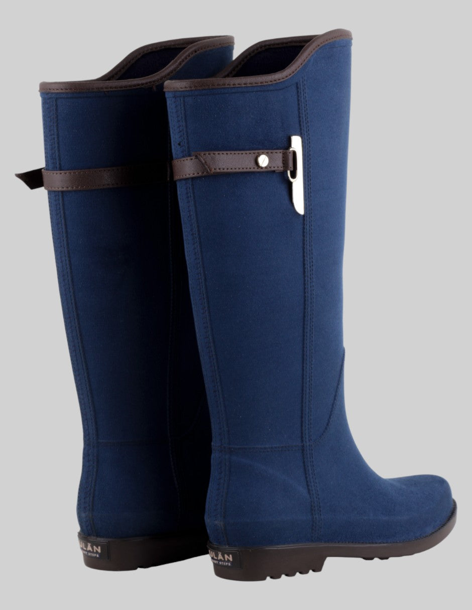 Botas de lluvia  en Gamuza – Azul talla 24