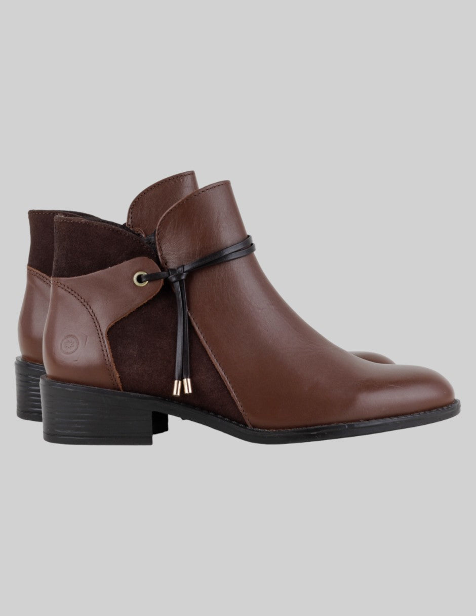 Botas casuales  en Piel  – Café talla 25/26