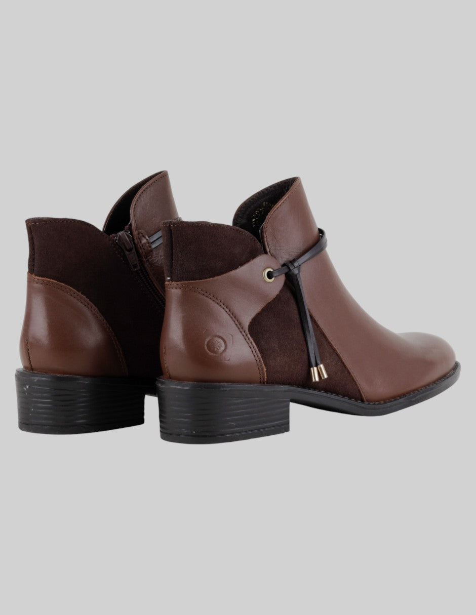 Botas casuales  en Piel  – Café talla 25/26