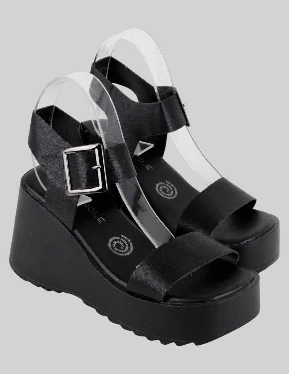 Sandalias con plataforma Exterior Sintético Color Negro Para Mujer De Real Jungle