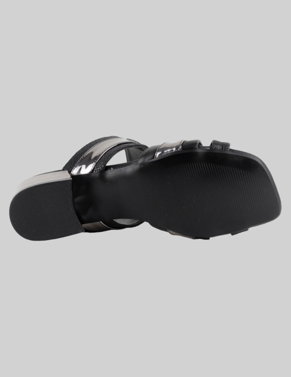 Sandalia con tacón  en Sintético – Negro talla 24