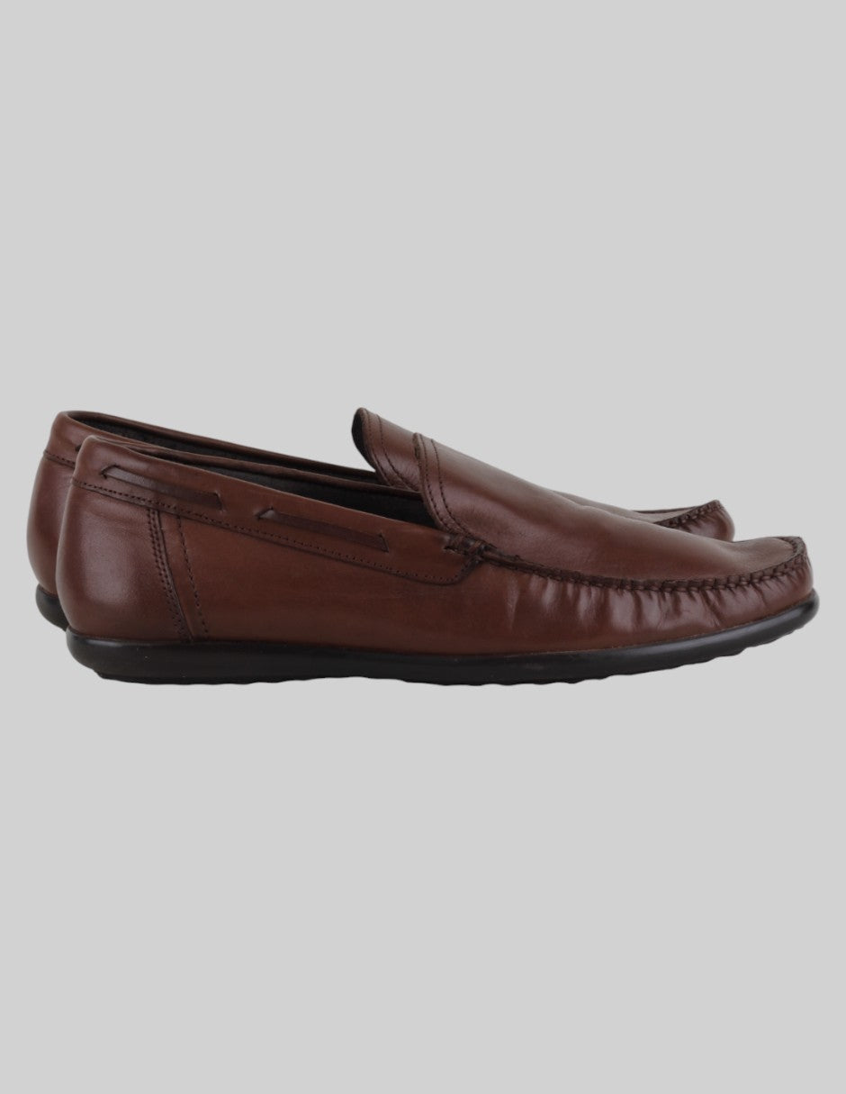 Mocasines  en Piel – Café talla 27