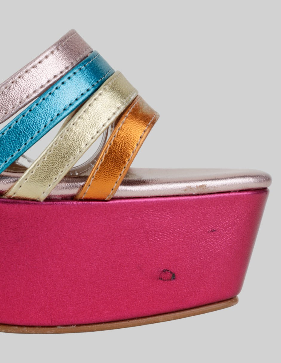 Sandalia con tacón  en Sintético – Multicolor talla 26