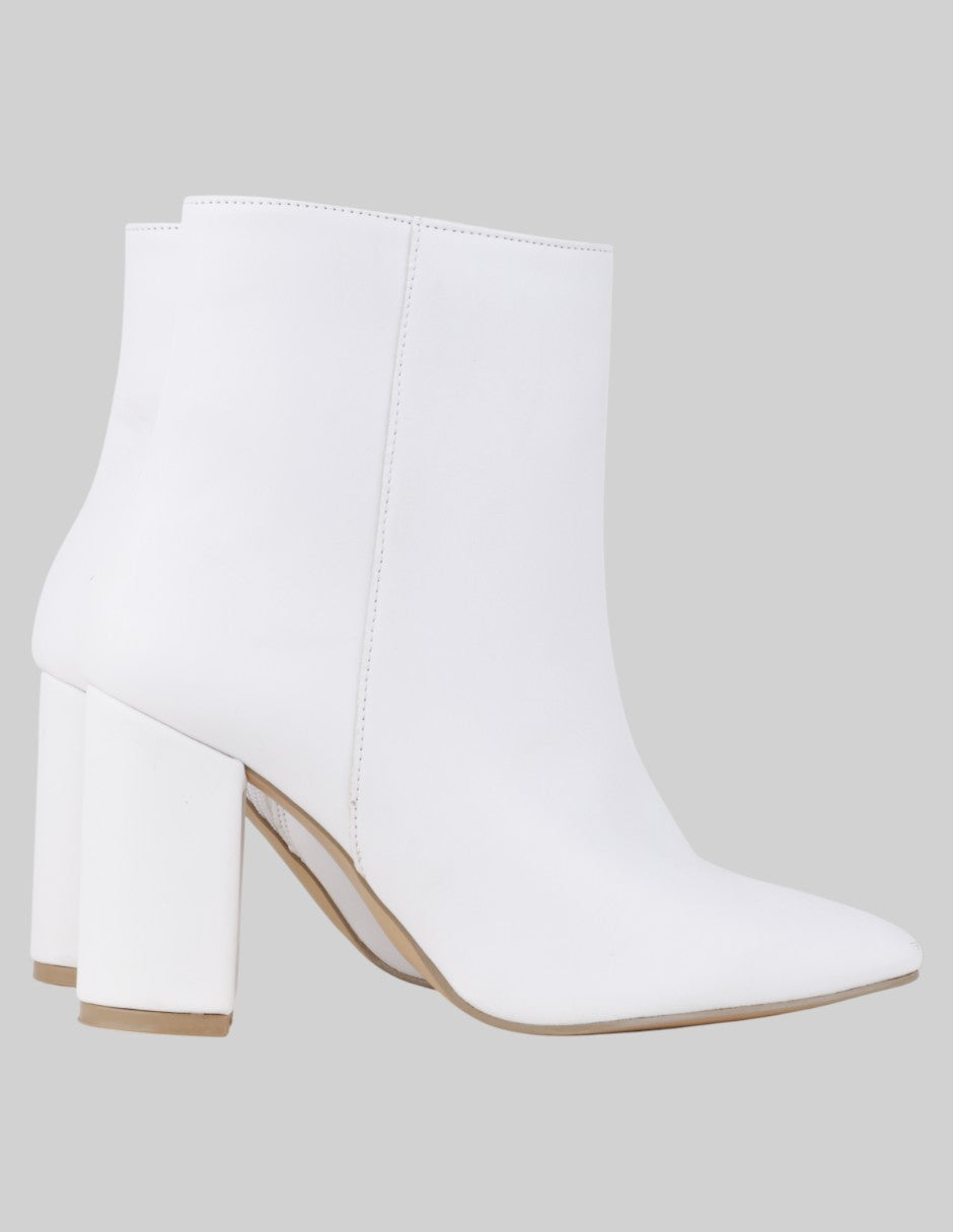 Botín con tacón  en Sintético – Blanco talla 25