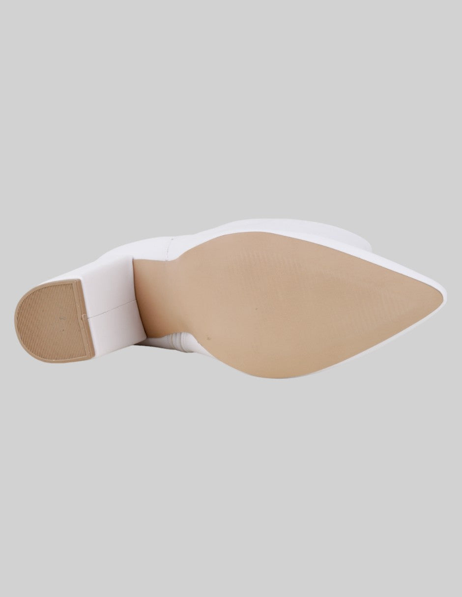 Botín con tacón  en Sintético – Blanco talla 25