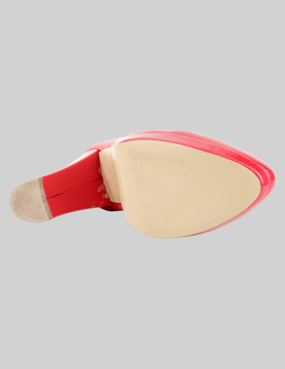 Zapatillas  en Charol – Rojo talla 24