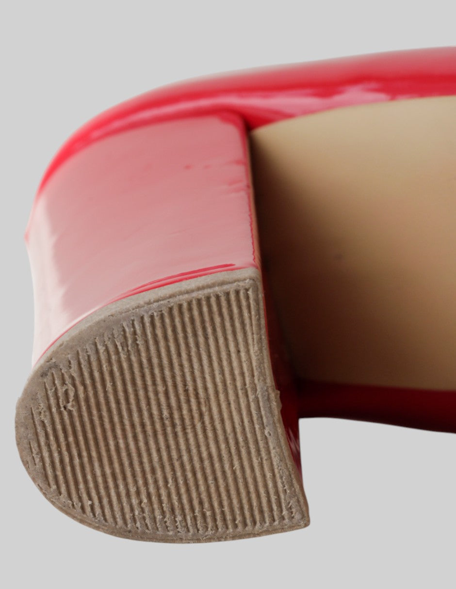 Zapatillas  en Charol – Rojo talla 24