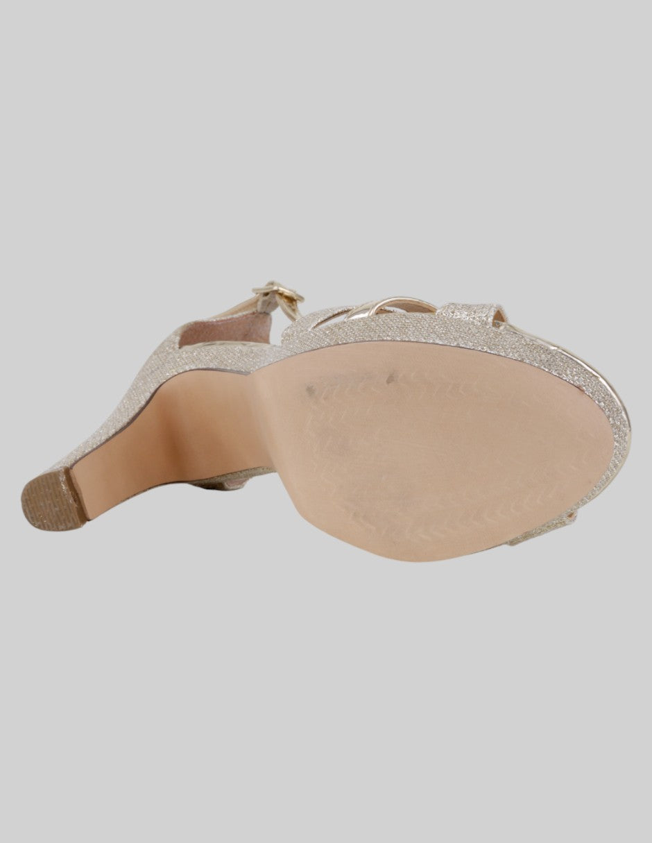 Sandalia con tacón  en Sintético – Dorado talla 24