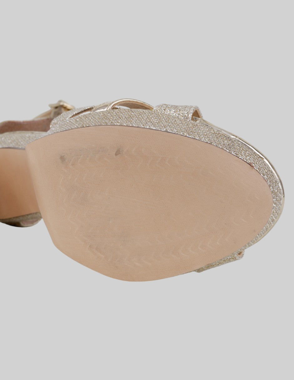 Sandalia con tacón  en Sintético – Dorado talla 24