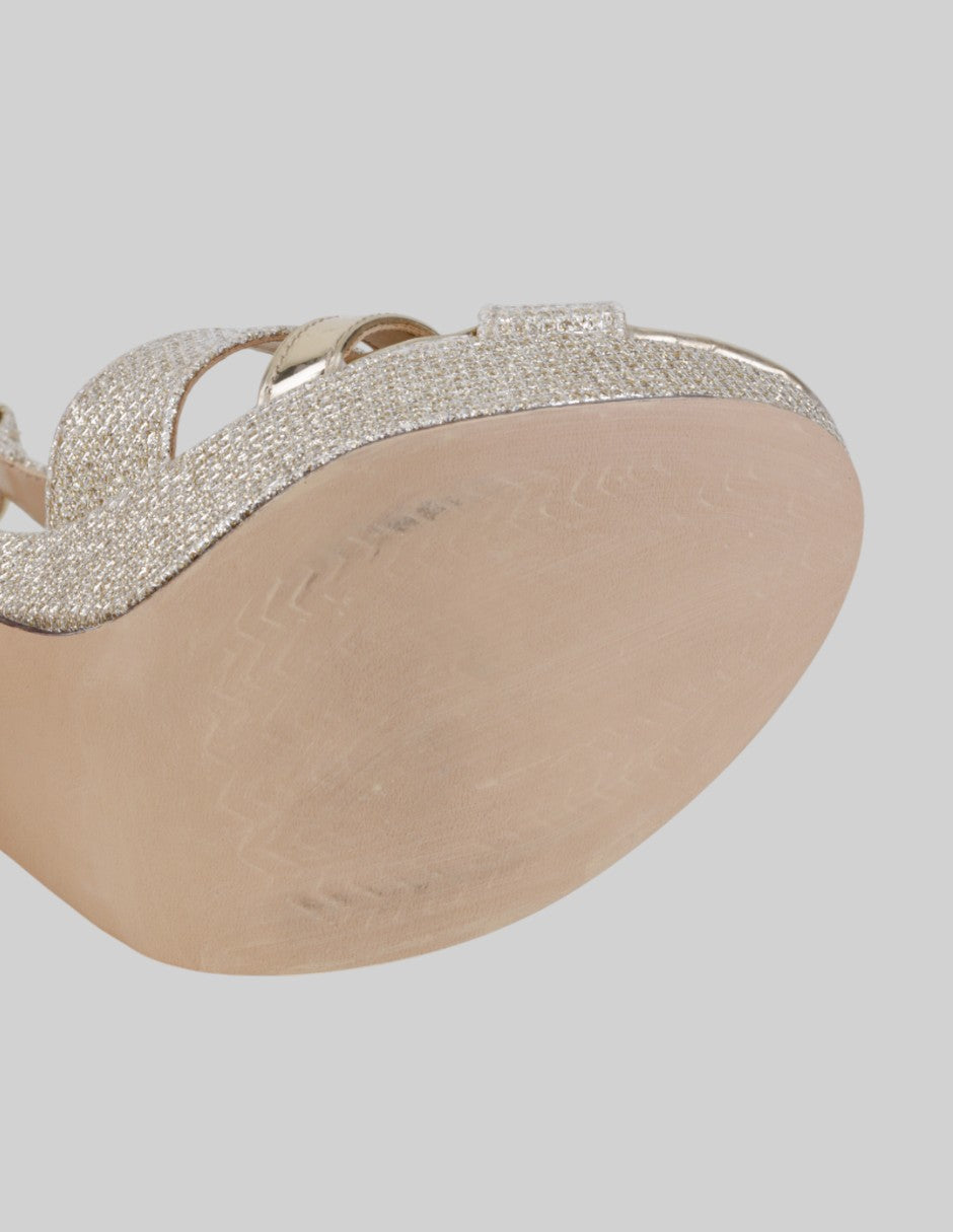 Sandalia con tacón  en Sintético – Dorado talla 24