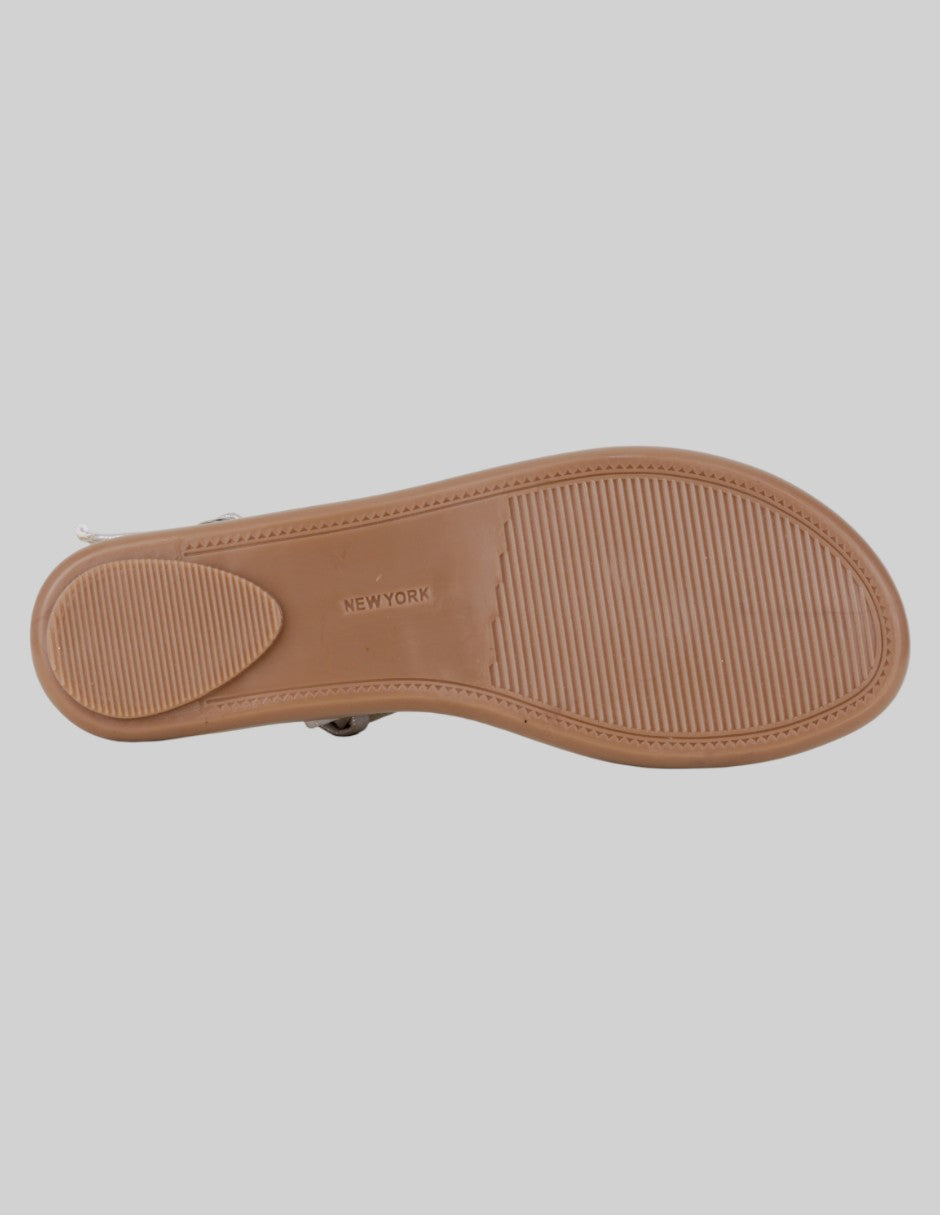 Sandalias de piso  en Sintético – Plata talla 23