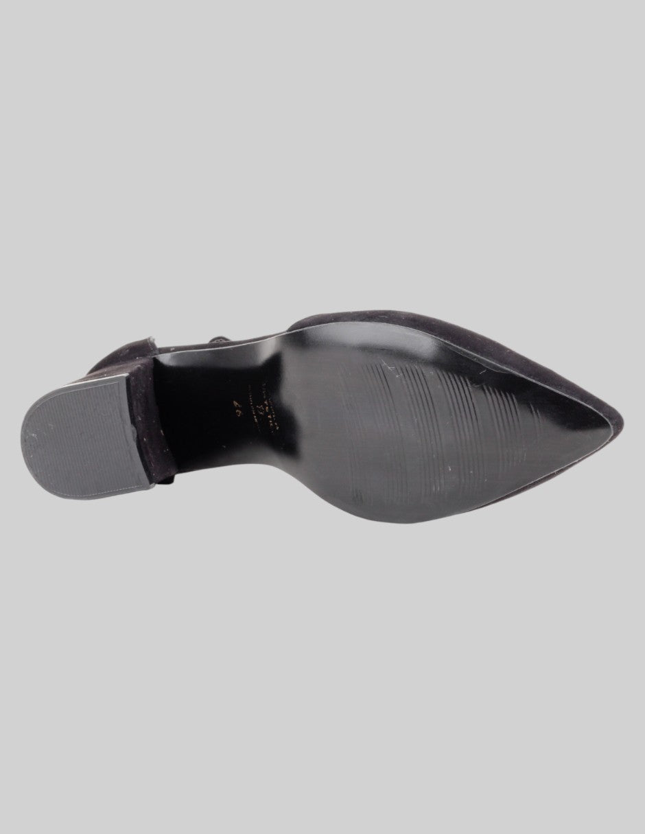 Zapatillas  en Gamuza – Negro talla 26