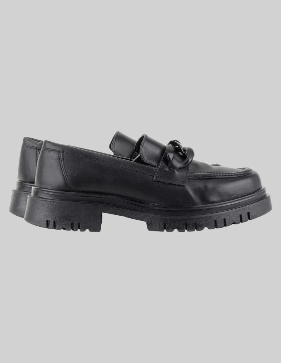 Mocasines  en Piel vegana – Negro talla 26