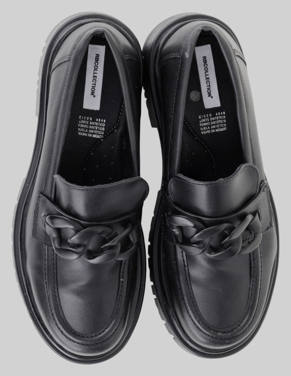 Mocasines  en Piel vegana – Negro talla 26