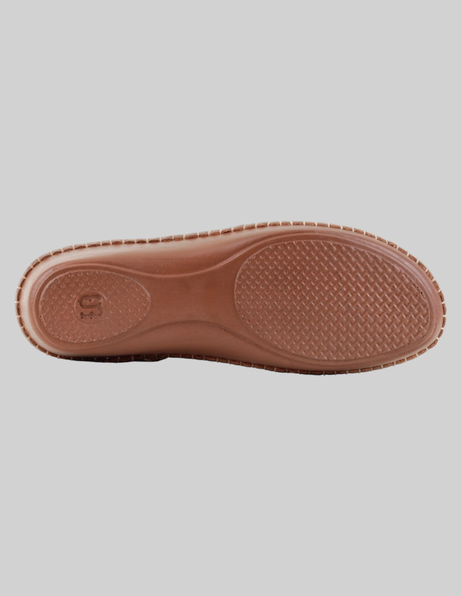 Sandalias de piso  en Piel – Café talla 24