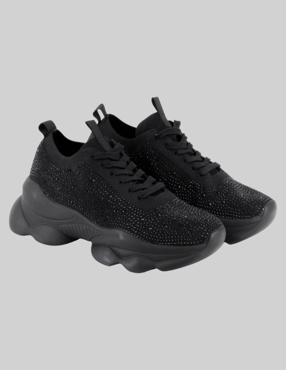 Tenis tipo deportivo Exterior Textil Color Negro Para Mujer De OVX