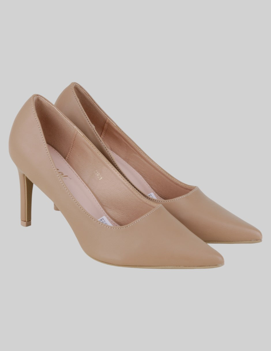 Zapatillas Exterior Piel vegana Color Beige Para Mujer De Miracol