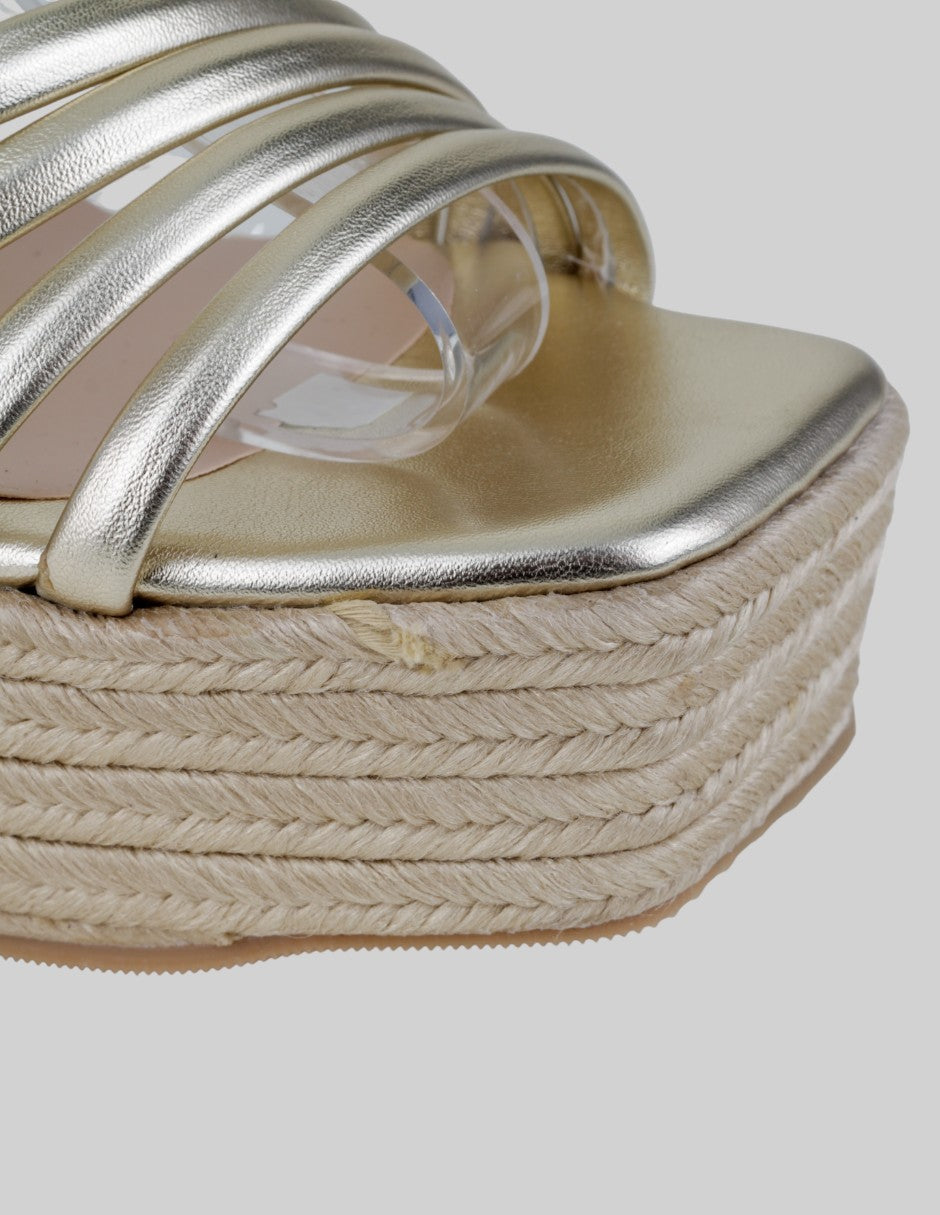 Sandalias con plataforma  en Sintético – Dorado talla 24