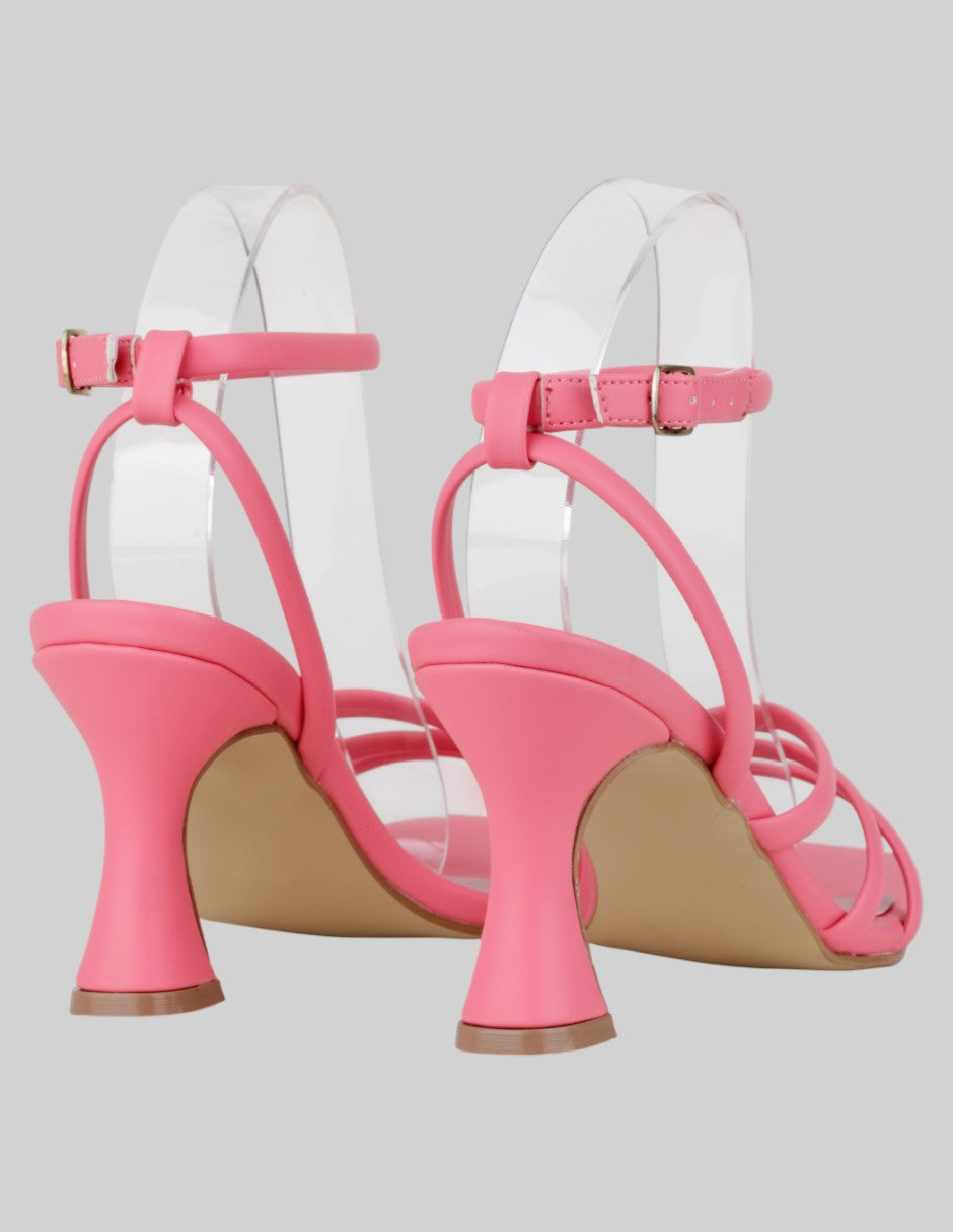 Sandalia con tacón  en Sintético – Rosa talla 24