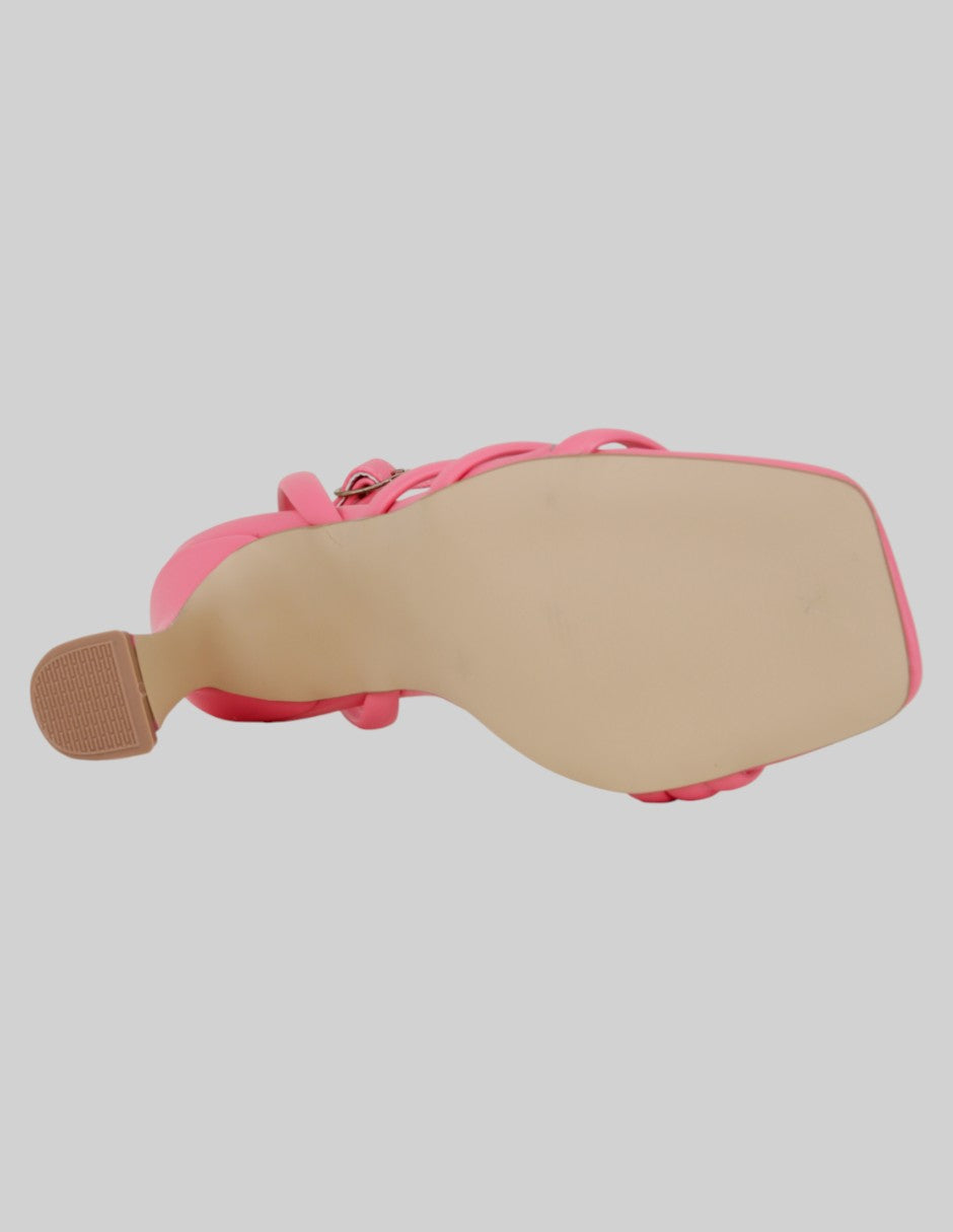 Sandalia con tacón  en Sintético – Rosa talla 24