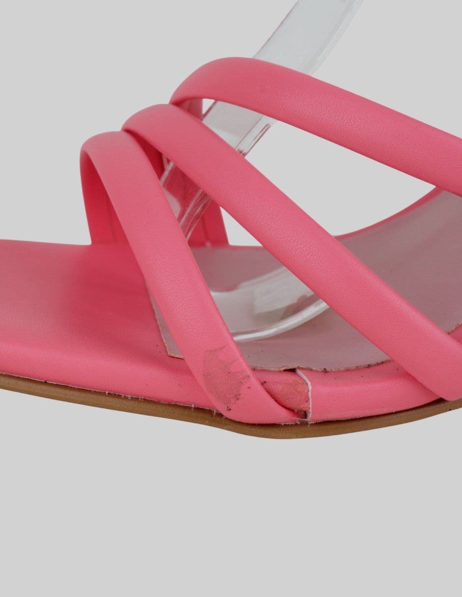 Sandalia con tacón  en Sintético – Rosa talla 24