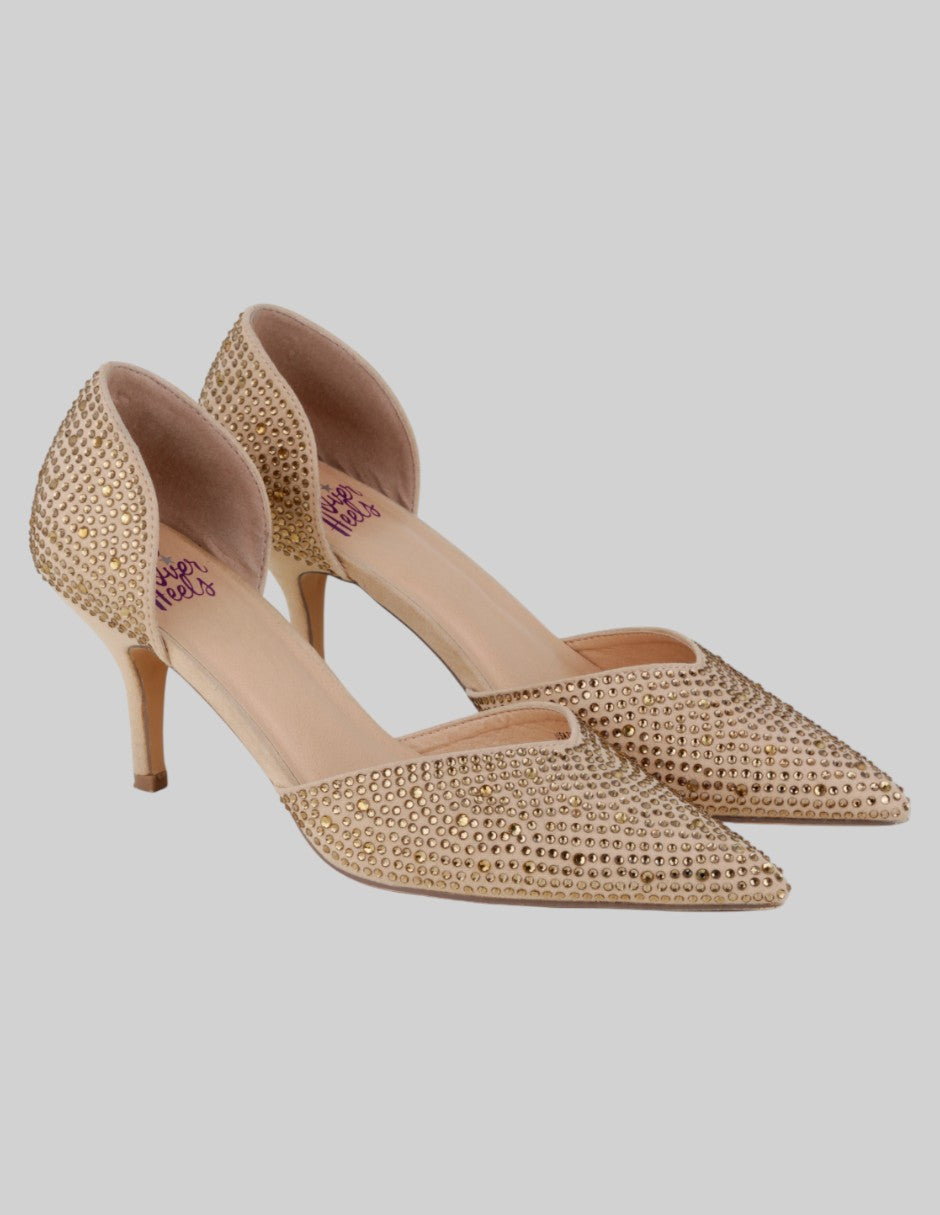 Zapatillas Exterior Textil Color Beige Para Mujer De Genérica