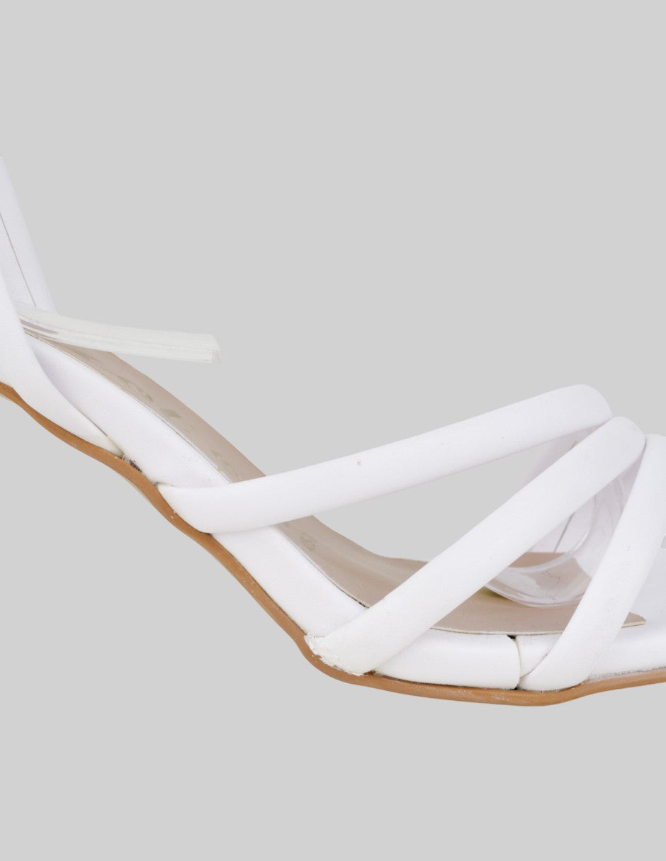 Sandalia con tacón  en Sintético – Blanco talla 24