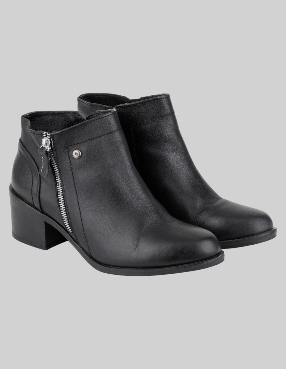 Botas casuales Exterior Piel  Color Negro Para Mujer De moramora