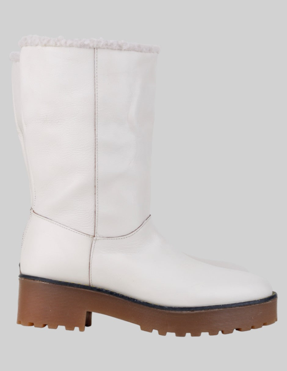 Botas casuales  en Piel  – Beige talla 24