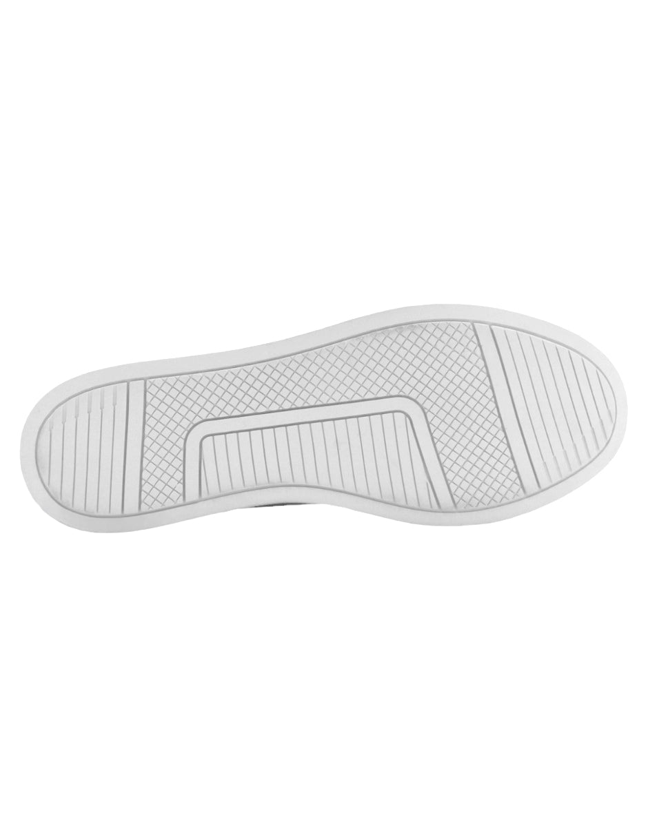 Tenis con cordones en Sintético – Blanco