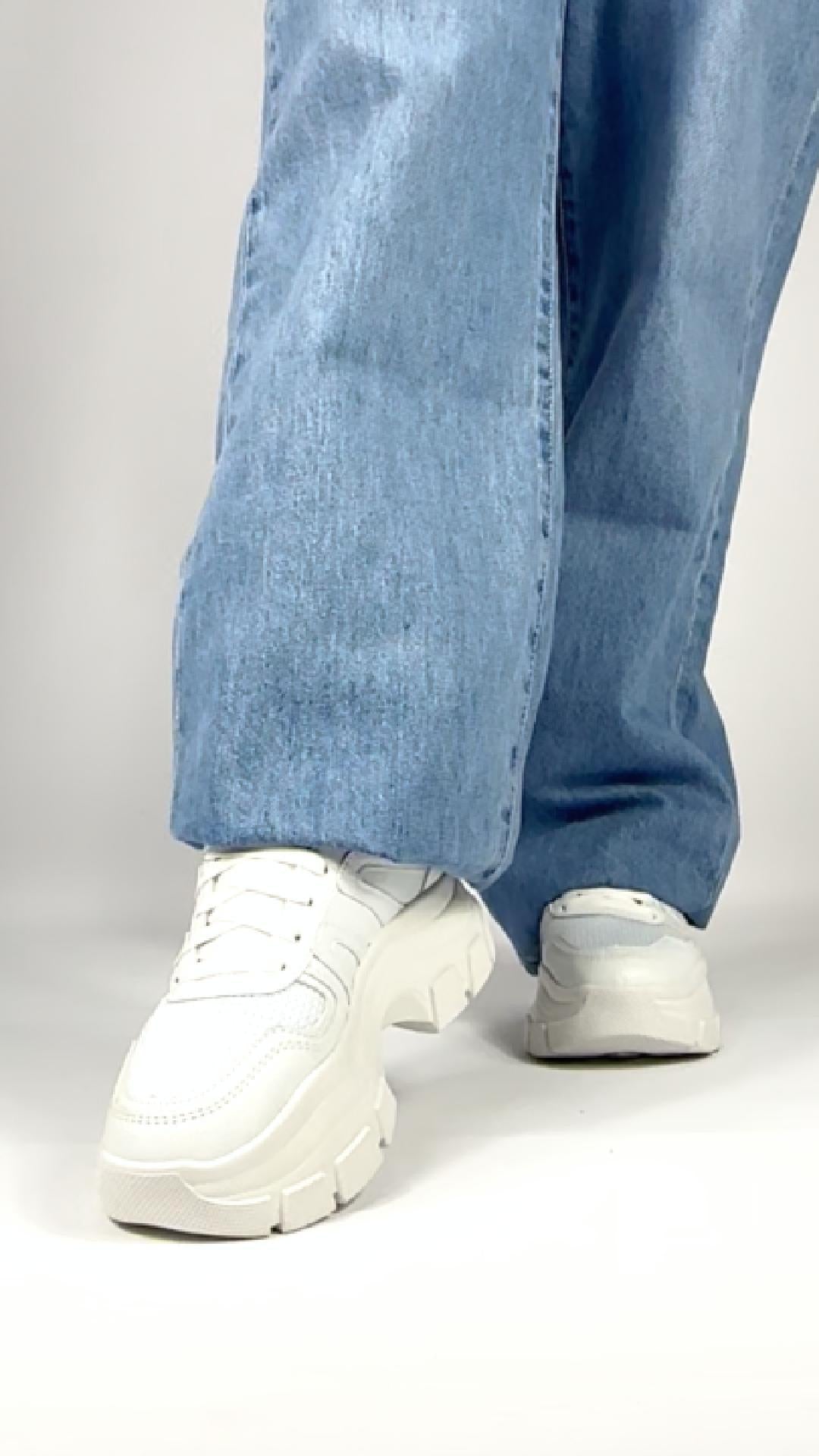 Tenis tipo deportivo Exterior Piel vegana Color Blanco Para Mujer De RBCOLLECTION